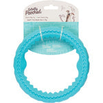 Messy Mutts Totally Dog Chew N Tug Ring Teal, view 2