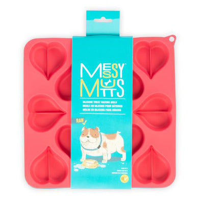 Messy Mutts Dog Treat Making Mold Heart, 2-Count