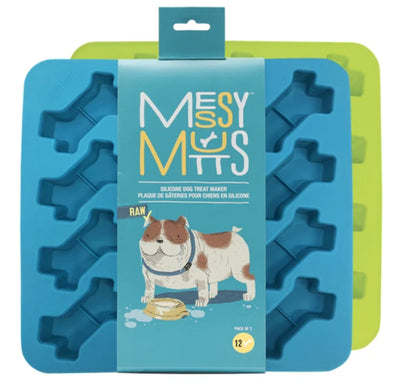 Messy Mutts Dog Bone Dog Treat Maker Silicone 2 ct