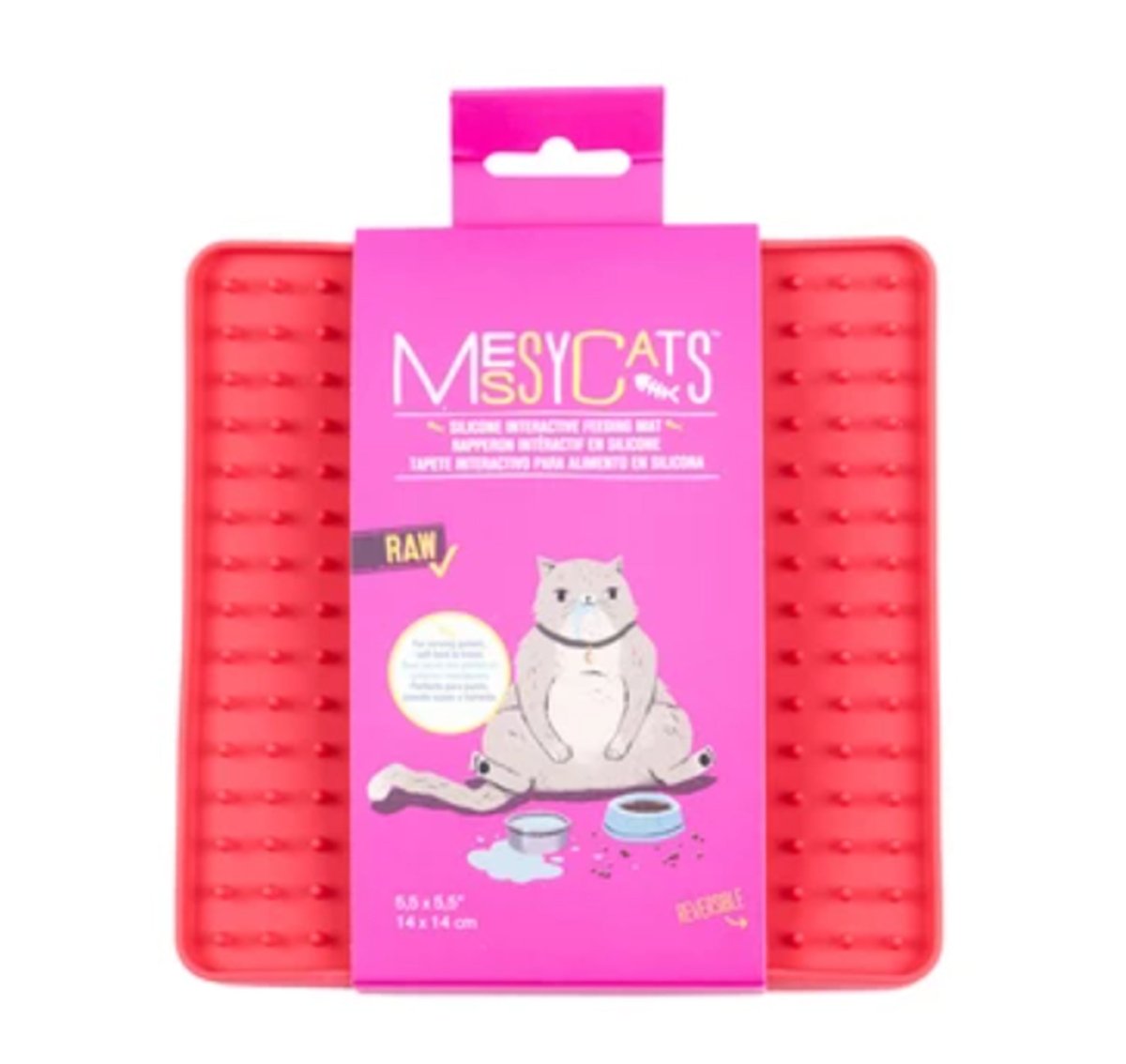 Messy Mutts Cat Silicone Interactive Feeding Mat Watermelon - Pets Perfect