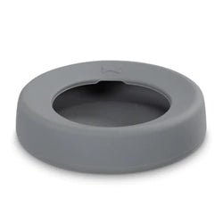 Messy Mutts Dog No - Splash Travel Bowl Silicone 5.25 Cup Grey - Pets Perfect