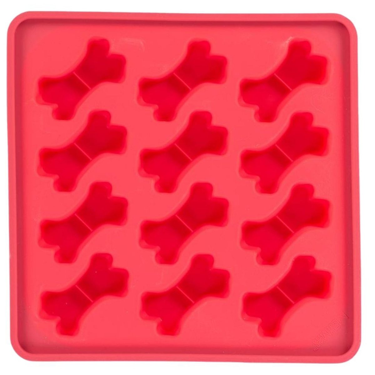 Messy Mutts Dog Framed Silicone Treat Making Mold 10In X 10In Watermelon - Pets Perfect