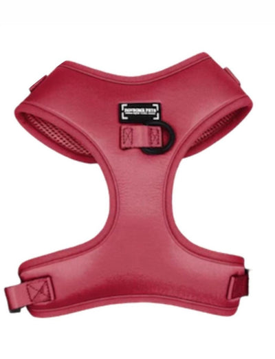 Adjustable Silk Dog Harness, Red