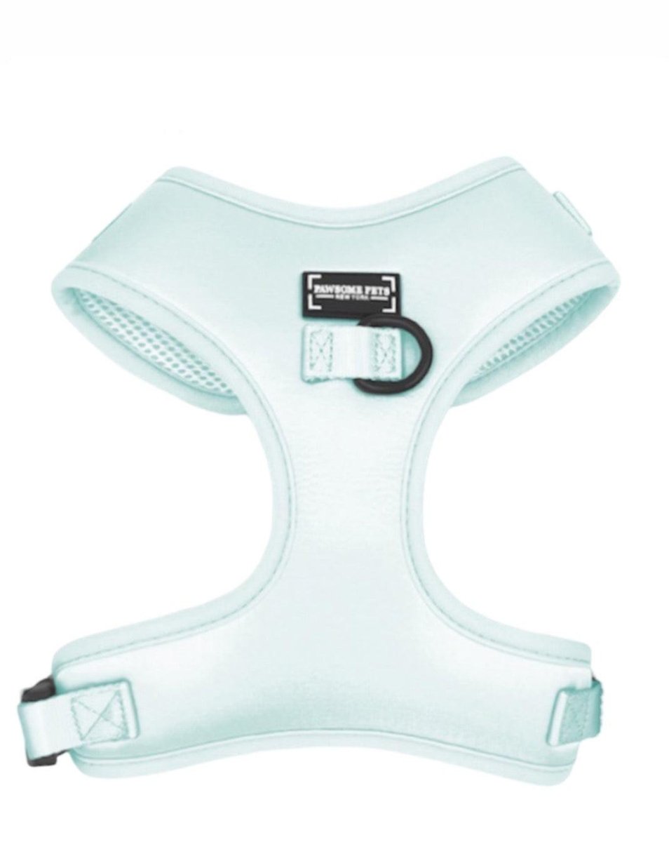 Adjustable Silk Dog Harness, Ice Blue