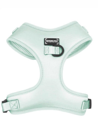 Adjustable Silk Dog Harness, Mint Green