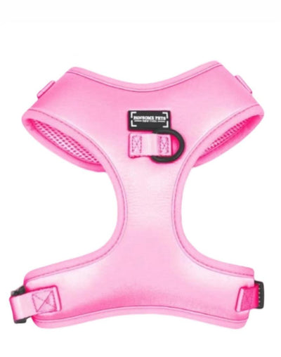 Adjustable Silk Dog Harness, Pink