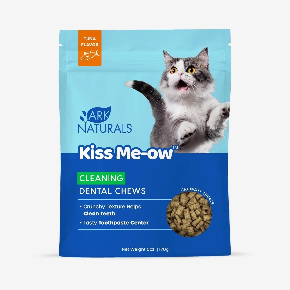 Ark Naturals Cat Dental Chews Kiss Me - Ow Cleaning Tuna 6oz. - Pets Perfect