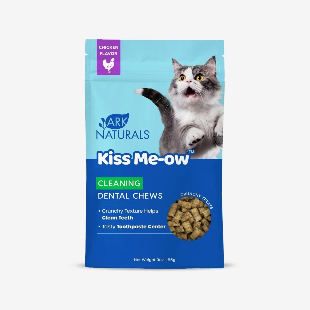 Ark Naturals Cat Dental Chews Kiss Me - Ow Cleaning Chicken 3oz. - Pets Perfect