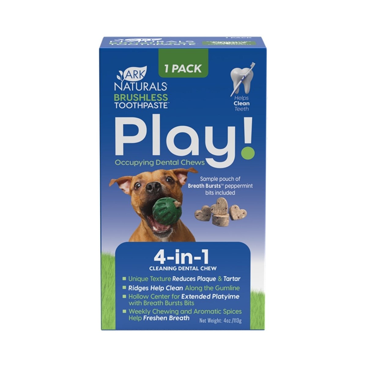 Ark Naturals Dog Brushless Play! 1 Pack - Pets Perfect