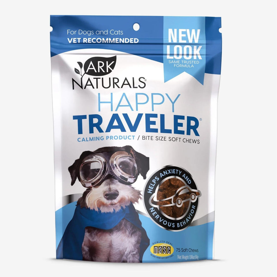 Ark Naturals Happy Traveler Dog And Cat Soft Dog Chews, 75 ct