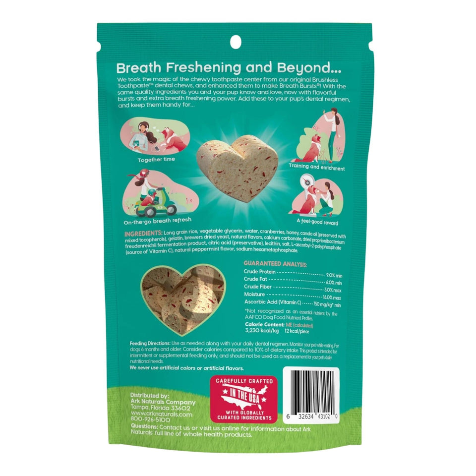 Ark Naturals Dog Breath Bursts Peppermint Bits, 4 oz