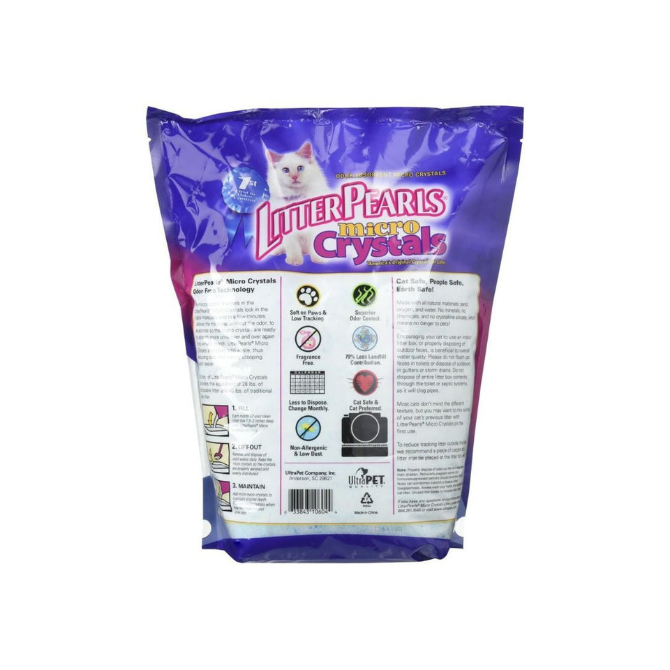 Ultra Pet Litter Pearls Micro Crystal Silica Gel Cat Litter - 3.5 lb
