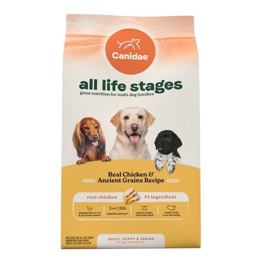 CANIDAE All Life Stages Dry Dog Food Real Chicken Potato, 1ea/24 lb