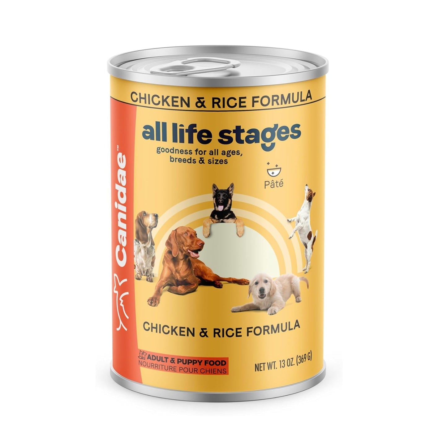 CANIDAE All Life Stages Canned Dog Food Chicken Rice, 12ea/13 oz