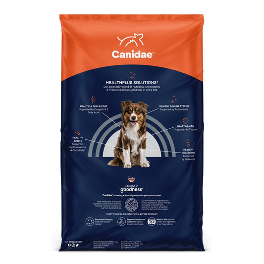 CANIDAE PURE Farm To Bowl GrainFree LID Dry Dog Food Chicken, Lentil Pea, 1ea/22 lb