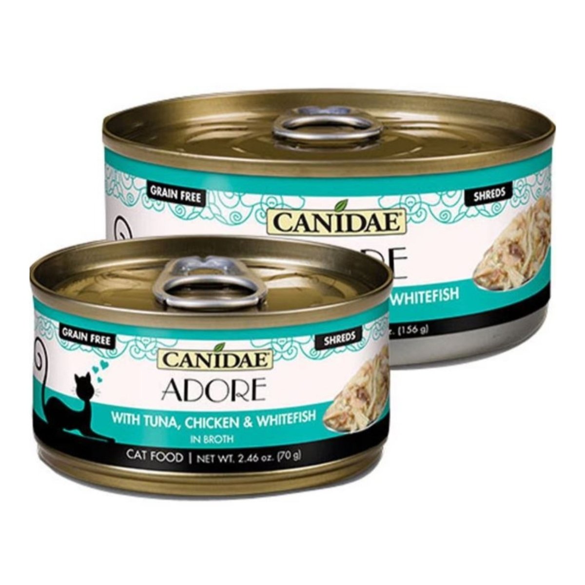 CANIDAE PURE Goodness Canned Cat Food Tuna, Chicken Whitefish in Broth, 24ea/2.46 oz - Pets Perfect