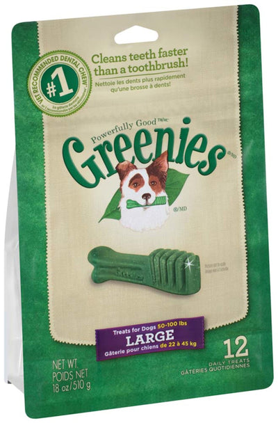 Greenies Dog Dental Dog Treats Large Original 18 oz, 12 ct