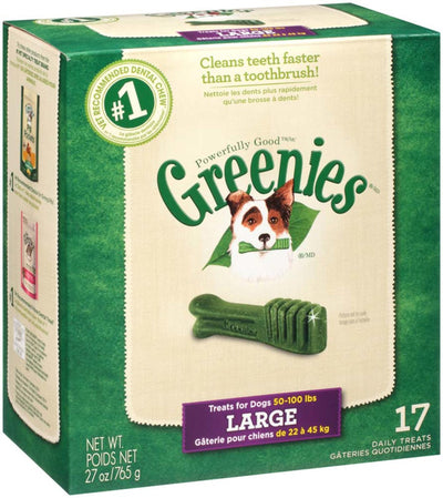 Greenies Dog Dental Dog Treats Large, Original, 27 oz, 17 ct