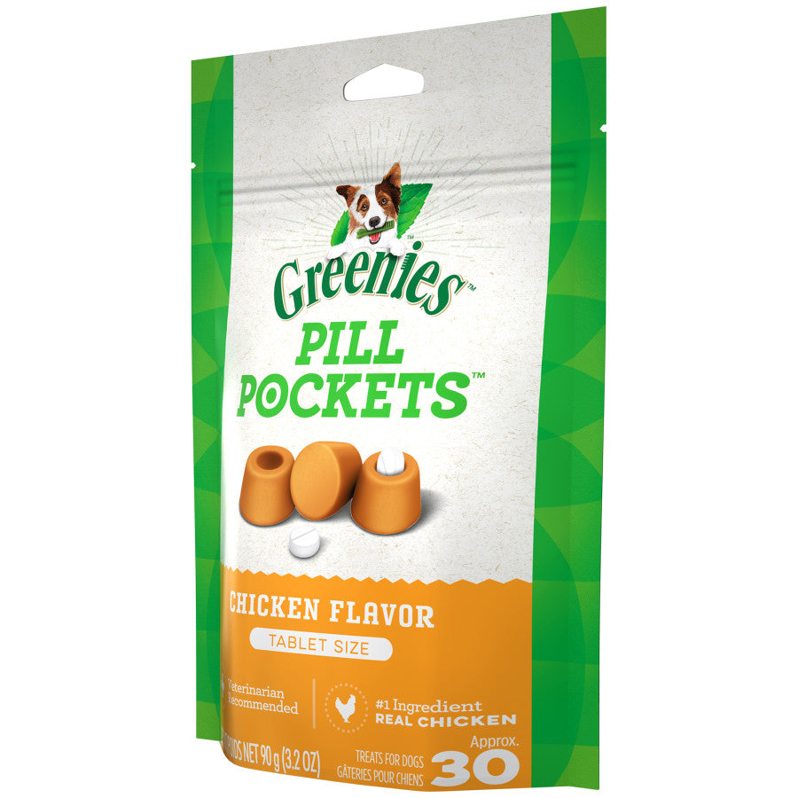 Greenies Pill Pockets for Tablets Chicken, 30 ct, 3.2 oz