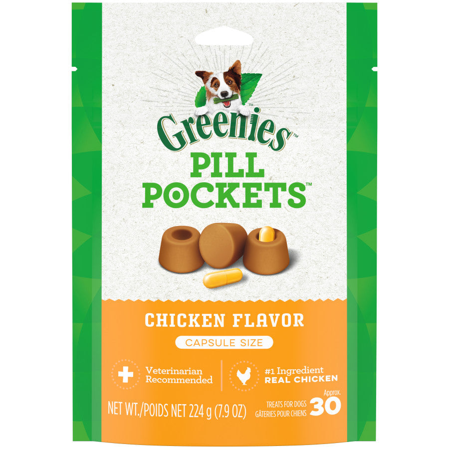 Greenies Pill Pockets for Capsules Chicken, 30 ct, 7.9 oz