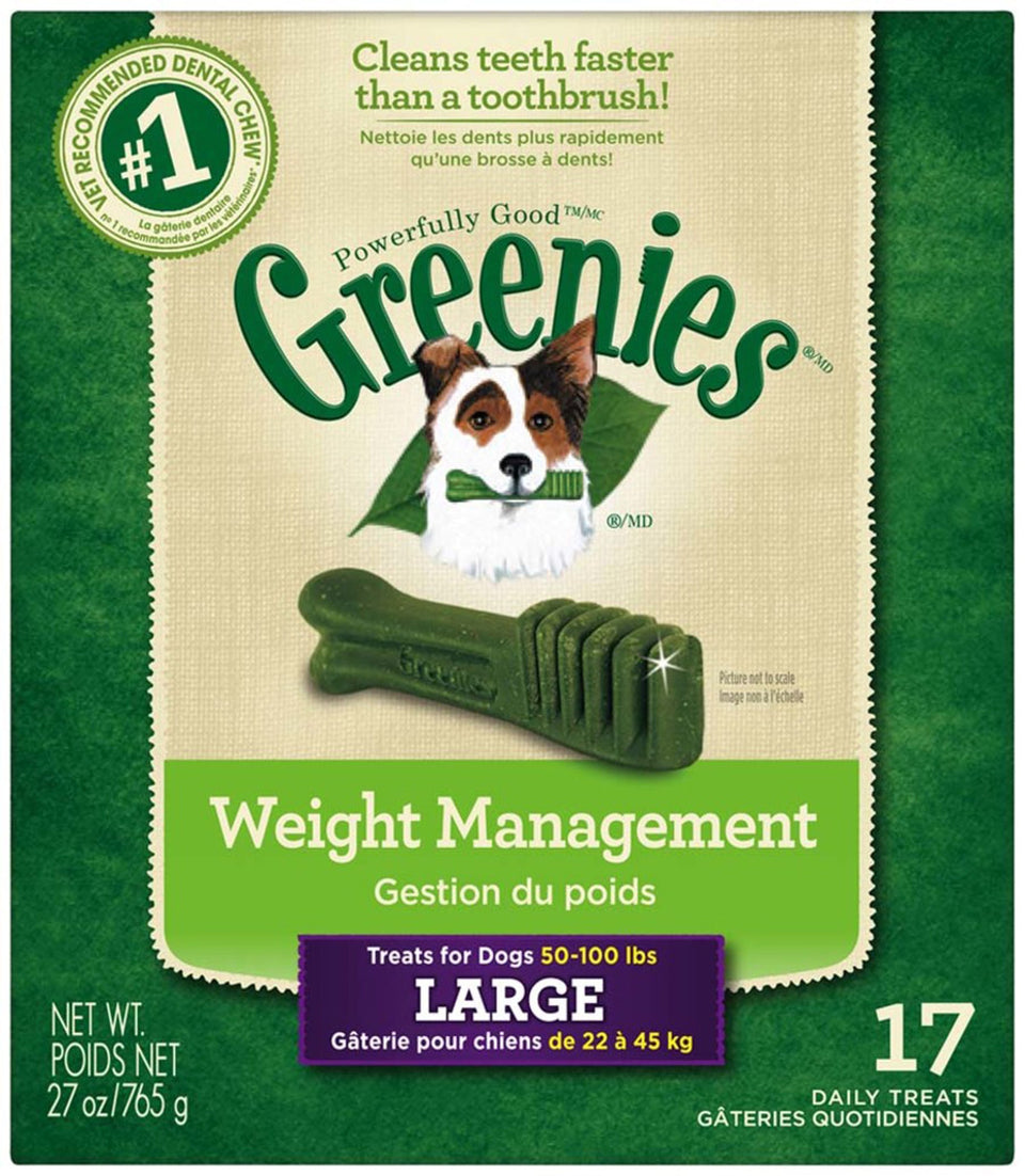 Greenies Weight Management Dog Dental Dog Treats Large, 27 oz, 17 ct