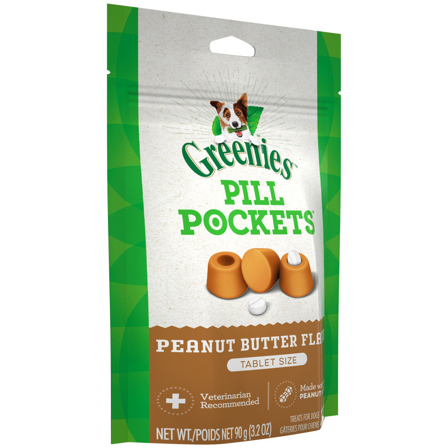 Greenies Pill Pockets for Tablets Peanut Butter, 30 ct, 3.2 oz