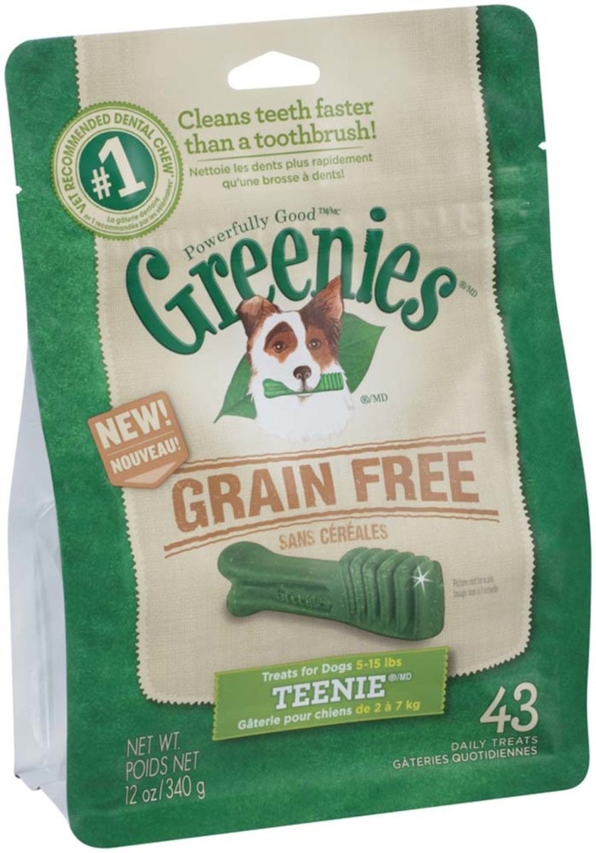 Greenies Grain Free Dog Dental Treats Teenie Original 1ea/12 oz, 43 ct - Pets Perfect
