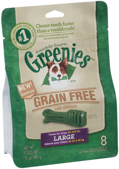 Greenies Grain-Free Dog Dental Dog Treats Large Original 12 oz, 8 ct