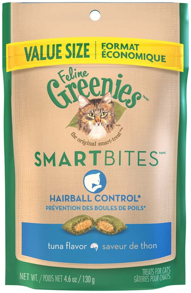 Greenies Feline SmartBites Healthy Indoor Cat Treats Tuna, 4.6 oz