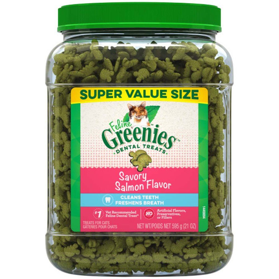 Greenies Feline Adult Cat Dental Treats Savory Salmon, 1ea/21 oz - Pets Perfect