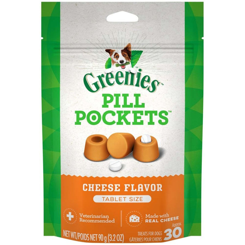 Greenies Pill Pockets for Tablets Cheese, 30 ct, 3.2 oz