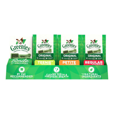 Greenies Original Dog Dental Dog Treats Shelf Display 33 ct