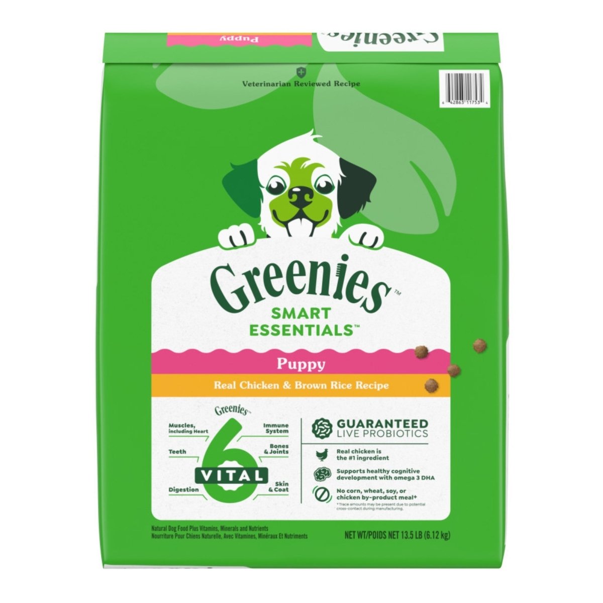 Greenies Smart Essentials Puppy High Protein Dry Dog Food Chicken, 1ea/13.5 lb - Pets Perfect
