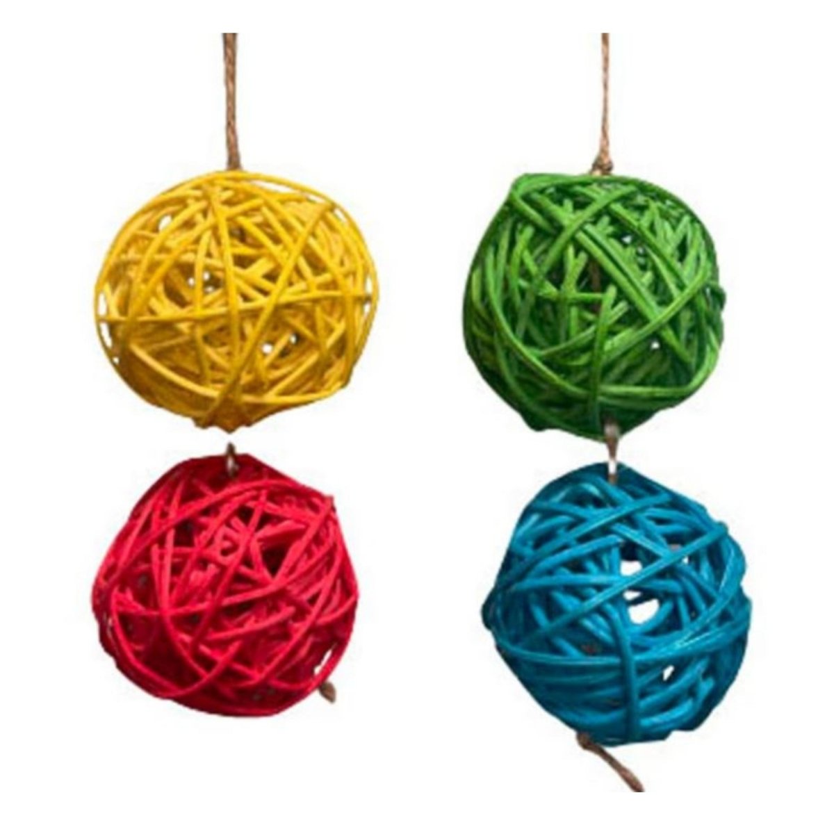 A&E Cages Nibbles Vine Ball on String Small Animal Chew Toy - Pets Perfect