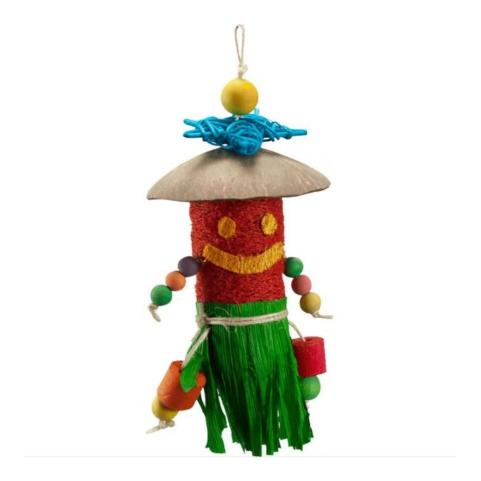 A and E Cages Nibbles Tiki Man Small Animal Toy 1ea-One Size
