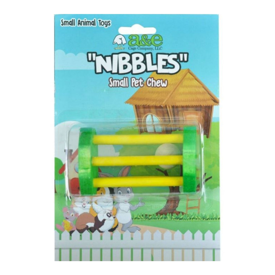 A &E Cages Wooden Barrel Small Animal Chew Toy 1ea