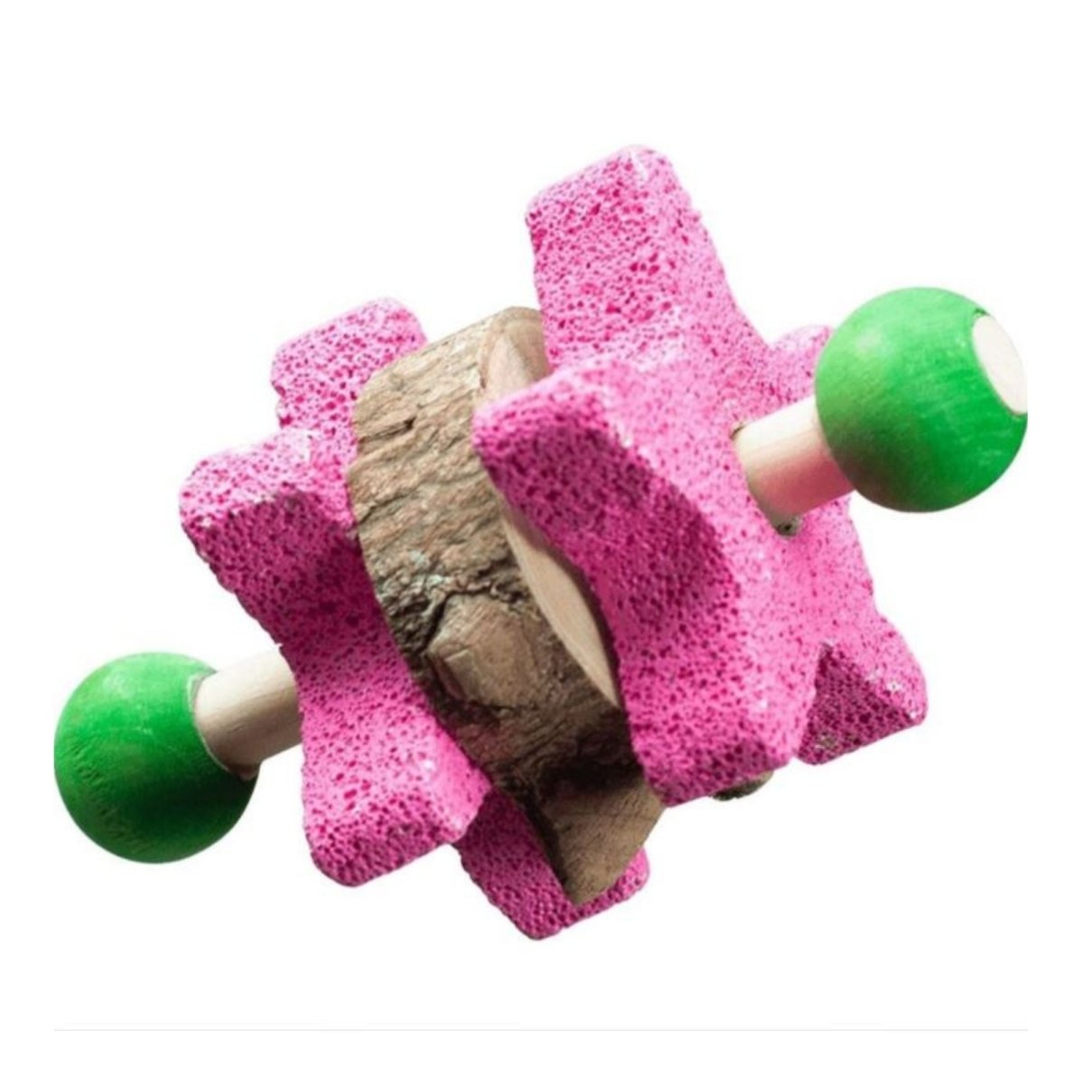 A&E Cages Nibbles Star Pumice Dumbbell Small Animal Chew - Pets Perfect