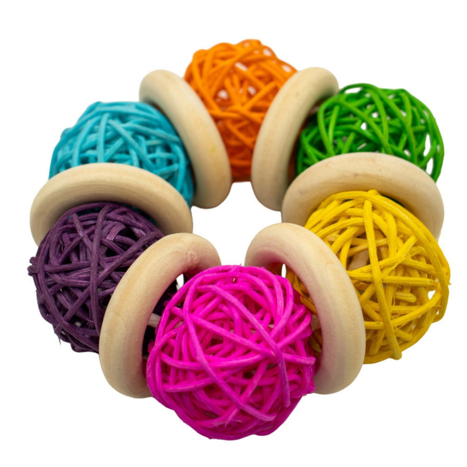 A & E Cages Nibbles Bunny Bangle Small Animal Toy 1ea/One Size