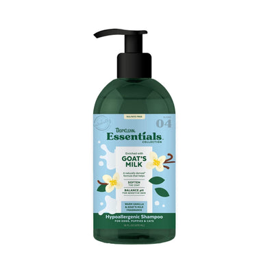 TropiClean Essentials Goat's Milk Shampoo for Dogs, Puppies & Cats 1ea/16 oz Default Title