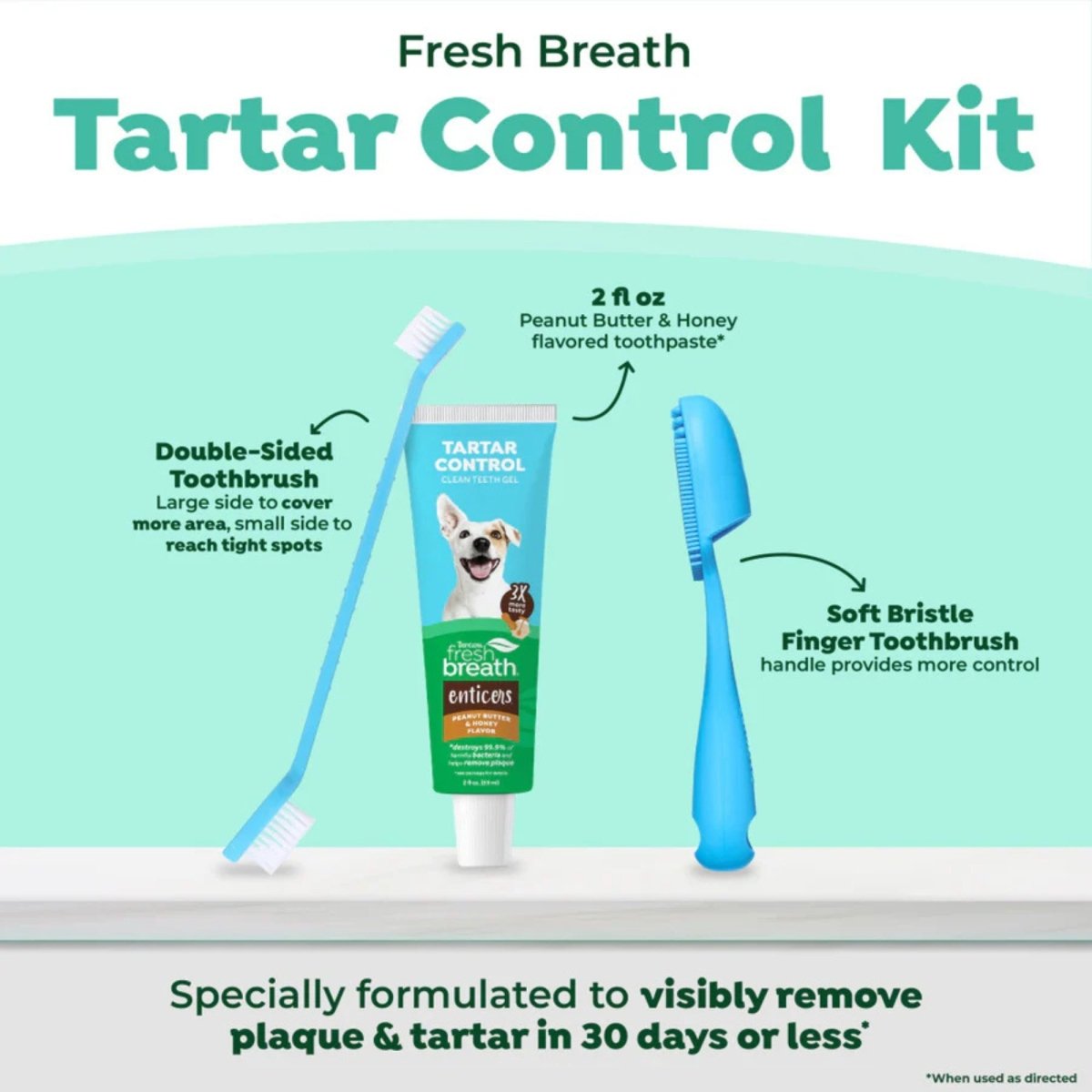 Fresh Breath By Tropiclean Dog Enticers Kit Peanut Butter & Honey 2oz. - Pets Perfect