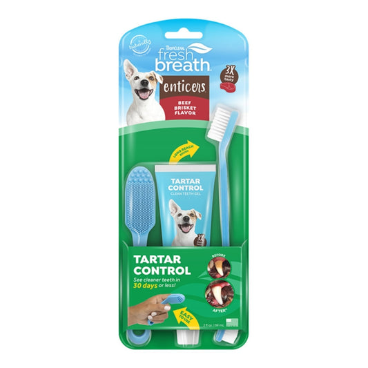 Fresh Breath By Tropiclean Dog Enticers Kit Brisket 2oz.