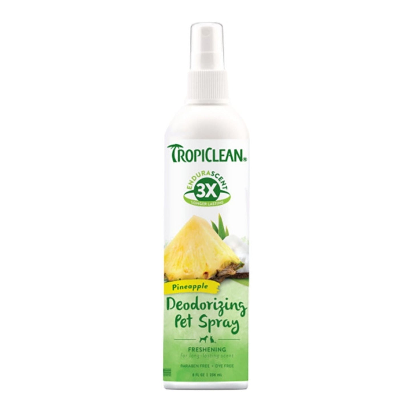 Tropiclean Dog Endurascent Deodorizing Spray Pineapple 8 oz