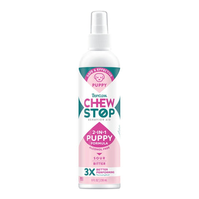 Tropiclean Dog Chew Stop Behavior Aid Puppy Spray 8oz.