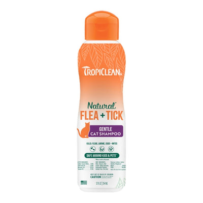 Tropiclean Cat Natural Flea & Tick Shampoo 12oz.