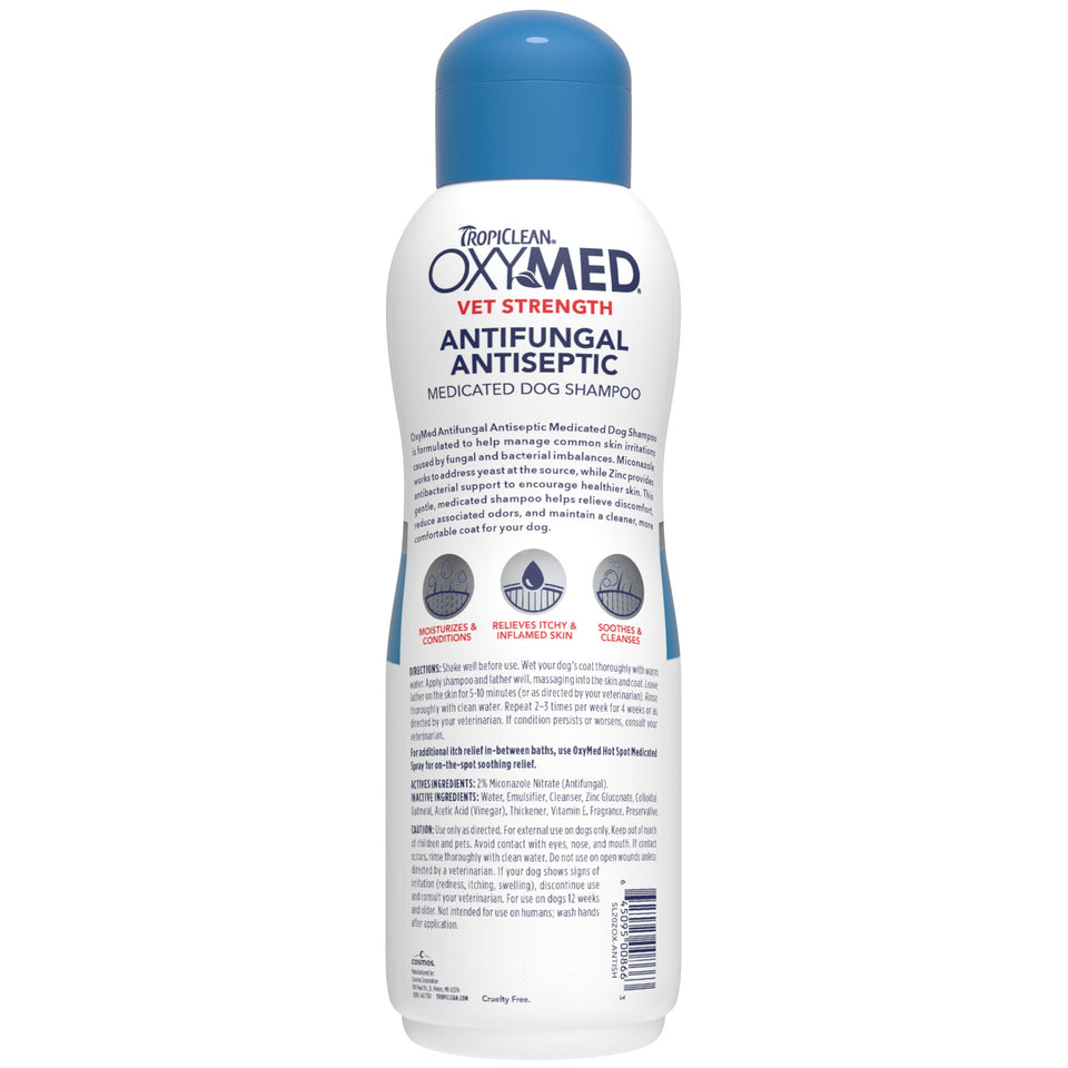 Tropiclean Dog Oxymed Antifungal & Antiseptic Shampoo 20oz.