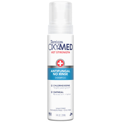 Tropiclean Dog Oxymed Antifungal No Rinse Shampoo 7.4oz.