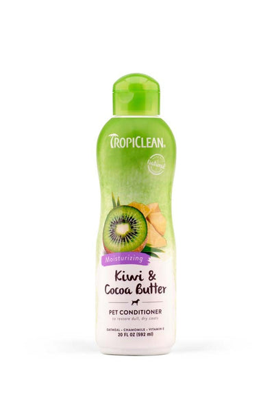TropiClean Kiwi & Cocoa Butter Moisturizing Conditioner for Pets 20 fl oz