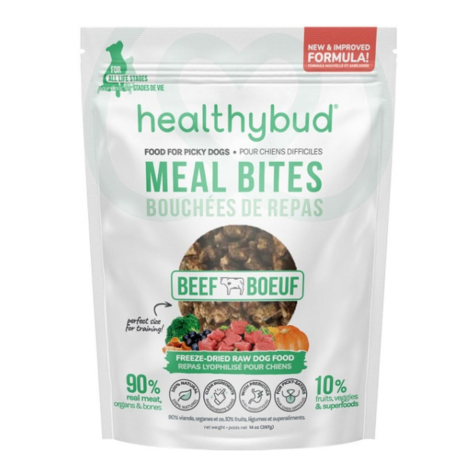 Healthy Bud Dog Freeze-dried 14oz. Beef Bites