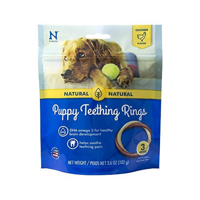 N-Bone Puppy Teething Rings Chicken 3.6 oz, 3 ct