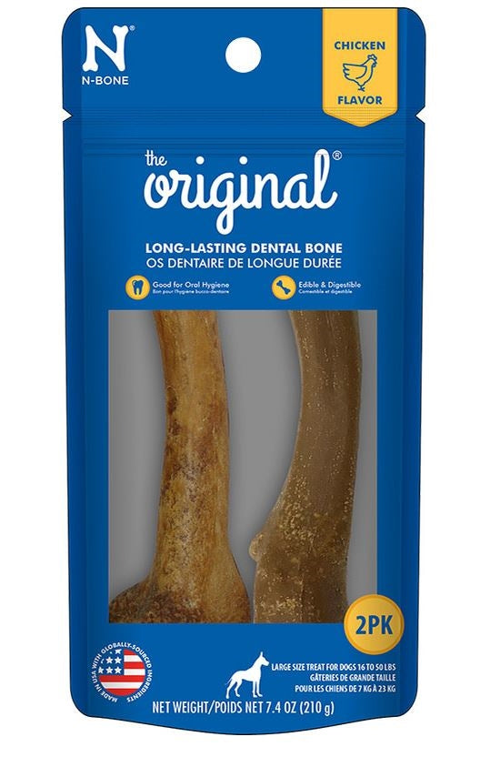 Nbone Dog Original Chicken Large, 6.4 oz each, Case of 2